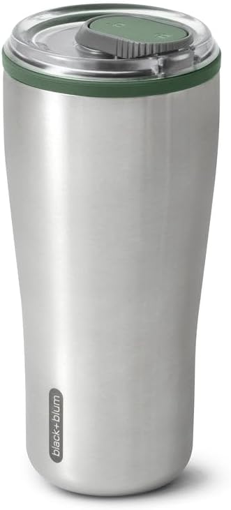 Insulated Tumbler - 18/8 Stainless Steel Vacuum Insulated Travel Tumbler with Leak Proof, Lockable Lid - Keeps Hot for 6hrs, Cold for 8hrs, Orange - 600ml | Vacuum Insulated, 18/8 Stainless Steel, Lockable Lid, One-Hand Opening, 6H Hot & 8H Cold, Fits