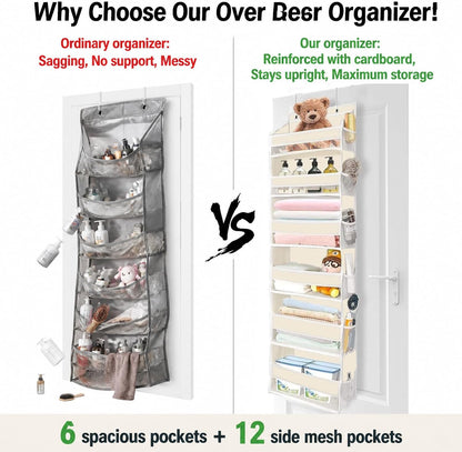 Over The Door Storage Organizer - Hanging Storage Organizer Beige