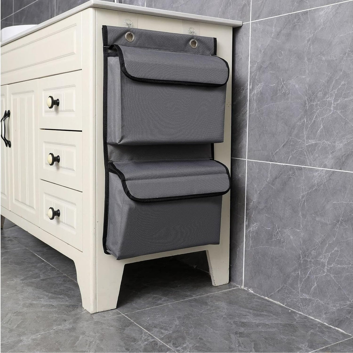 Over Door Organizer | Behind The Door Storage | Wall-Mounted Vertical Holder Dispenser Shelf Waterproof Stand for Bedroom Laundry Pantry Kitchen Closet Nursery Entryway