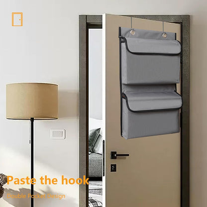 Over Door Organizer | Behind The Door Storage | Wall-Mounted Vertical Holder Dispenser Shelf Waterproof Stand for Bedroom Laundry Pantry Kitchen Closet Nursery Entryway