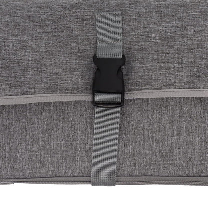 Portable Diaper Changing Pad, Foldable Multi Storage Bag, Soft and Skin Friendly Oxford Cloth Diaper Changing Pad, Suitable for Travel Changing (Gray)