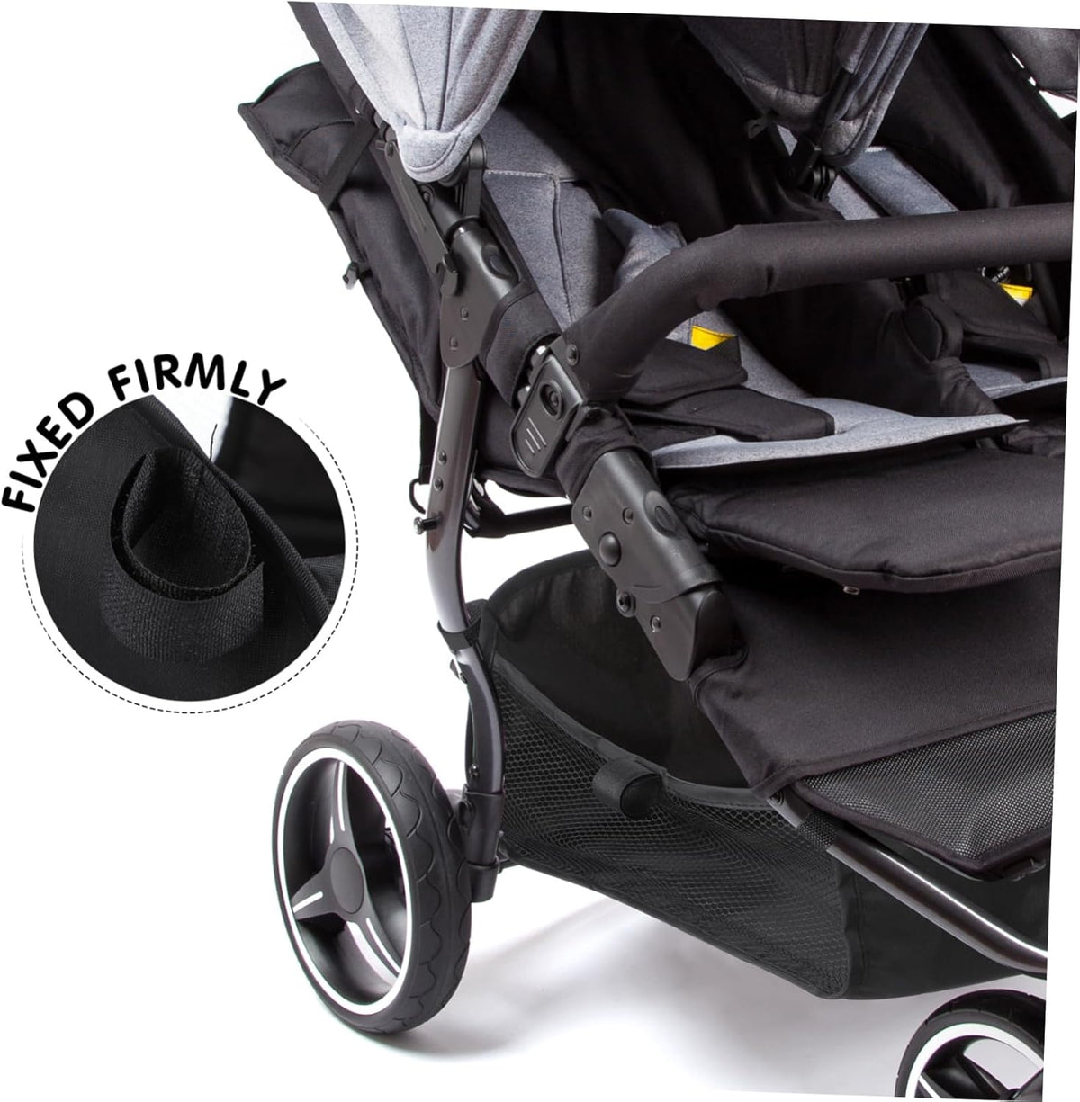 Baby Stroller Storage Basket Organizer under Stroller Bottom Bag Lightweight Portable Large Capacity for Baby Essentials