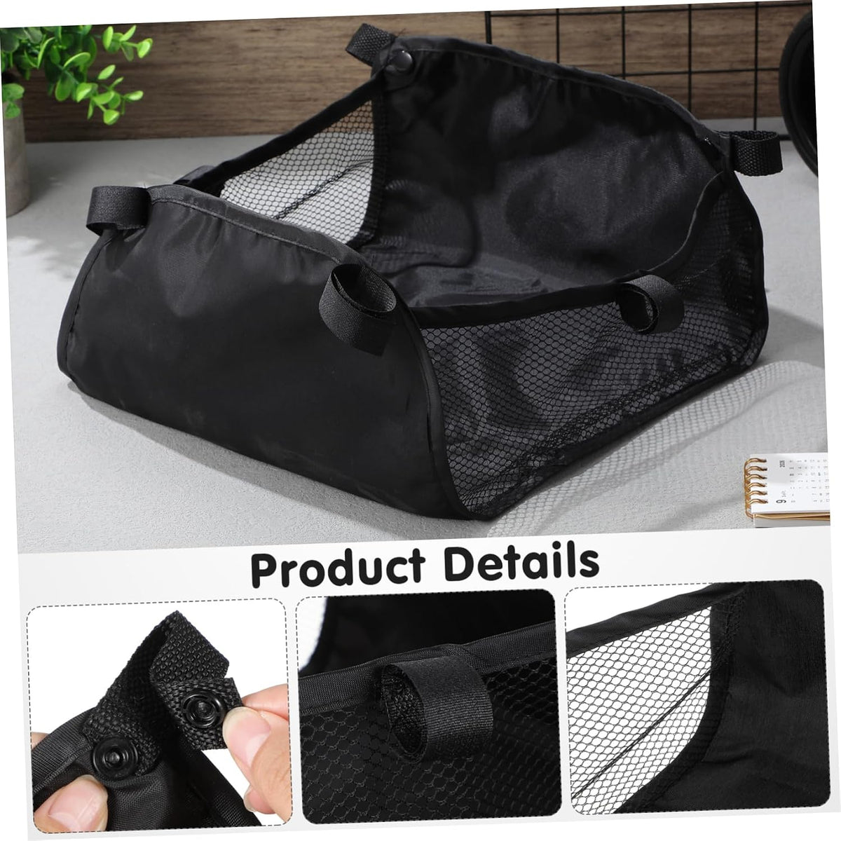 Baby Stroller Storage Basket Organizer under Stroller Bottom Bag Lightweight Portable Large Capacity for Baby Essentials