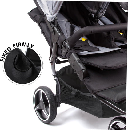 Baby Stroller Storage Basket Organizer under Stroller Bottom Bag Lightweight Portable Large Capacity for Baby Essentials