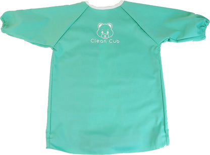 12 Months+ Baby Led Weaning BLW Long Sleeve Apron Bib with Suction Cups for Infant and Toddlers - Waterproof & Washable | Must Have Baby-Led Weaning Supplies.