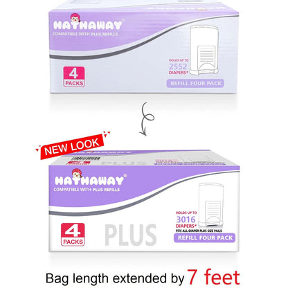 Refills Compatible with Plus Diaper Pail Refills 8 Pack Diaper Pail Liners with Lavender Scent