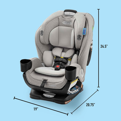 Extend2Fit 3-in-1 Convertible Car Seat, 3 Modes – Rear Facing, Forward Facing Baby Car Seat and Highback Booster Seat, Adjustable Extension Panel for Extra Legroom, Ashten
