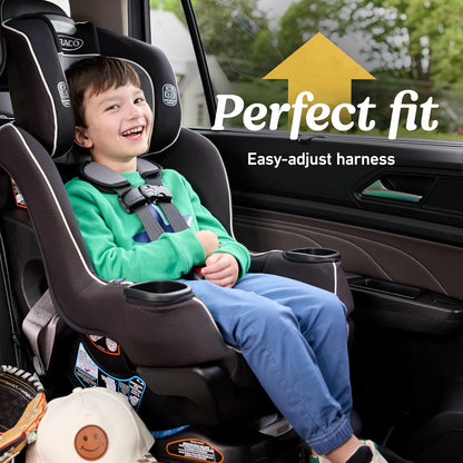 Extend2Fit 3-in-1 Convertible Car Seat, 3 Modes – Rear Facing, Forward Facing Baby Car Seat and Highback Booster Seat, Adjustable Extension Panel for Extra Legroom, Ashten