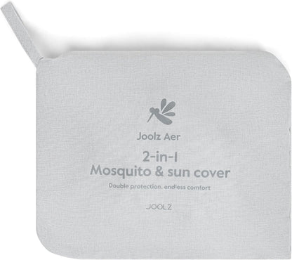 Aer2 | 2-in-1 Mosquito & Sun Cover for Stroller | Universal Fit | Foldable & Lightweight | Weatherproof Protection | Baby Comfort Shield | Dimensions 45x40x90