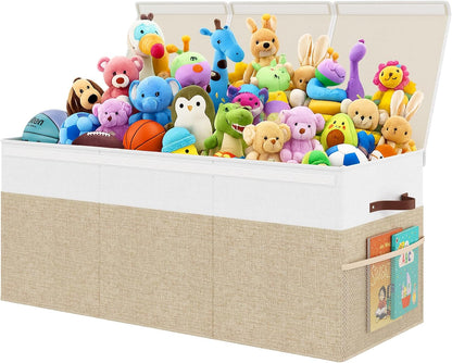150L Extra Large Toy Storage Box with Lid for Boys Girls Nursery Playroom