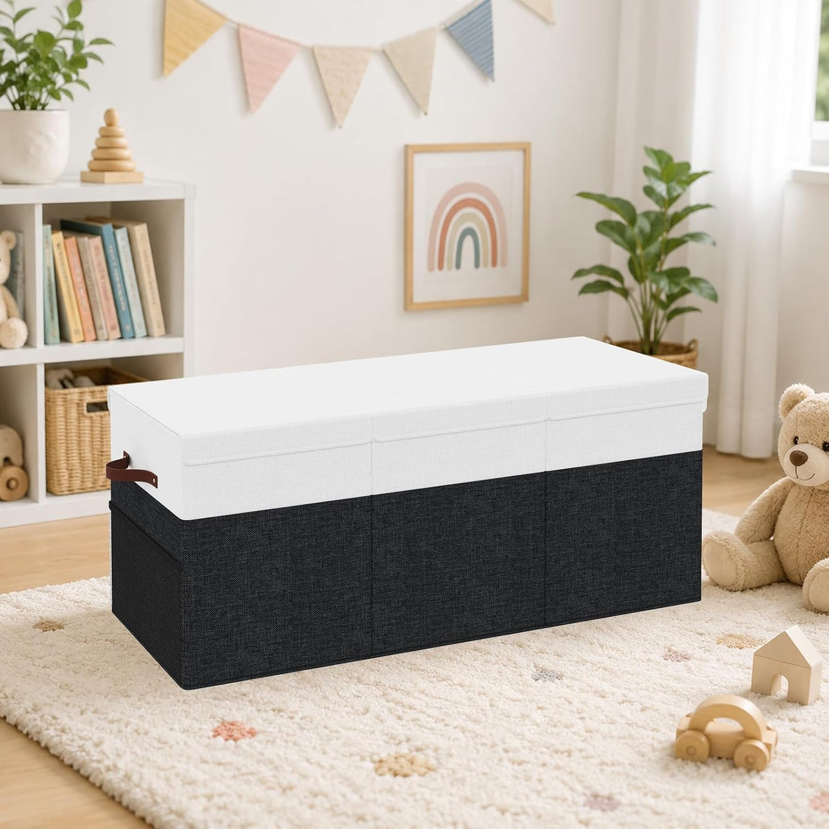 150L Extra Large Toy Storage Box with Lid for Boys Girls Nursery Playroom