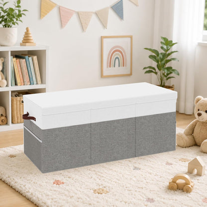 150L Extra Large Toy Storage Box with Lid for Boys Girls Nursery Playroom