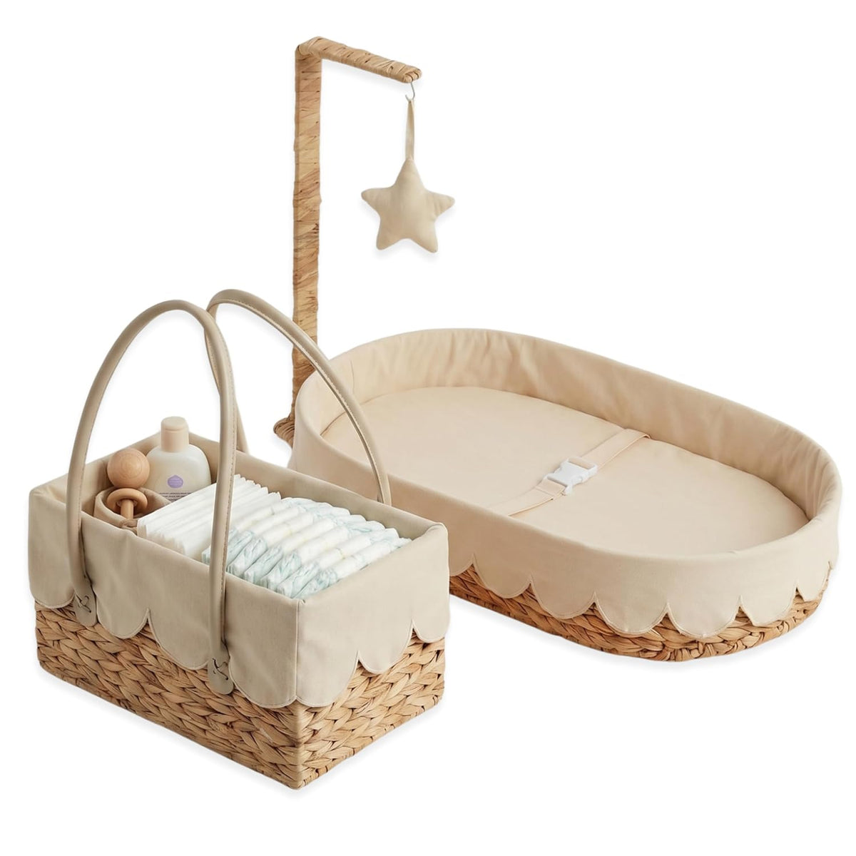All-in-One Baby Changing Basket
