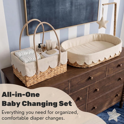 All-in-One Baby Changing Basket