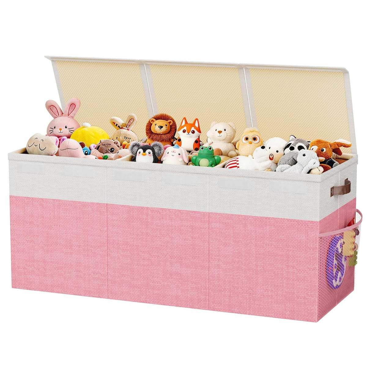 Extra Large Toy Box, Collapsible toy Storage, Kids Organizer, Gray