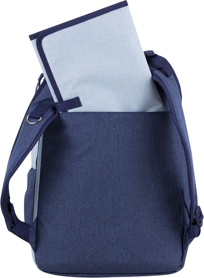 Baby Portable Diaper Changing Pad Diaper Changer Travel Bag, Changing Mat, Baby Changing Station, Infant Gift, Light Blue Chambray