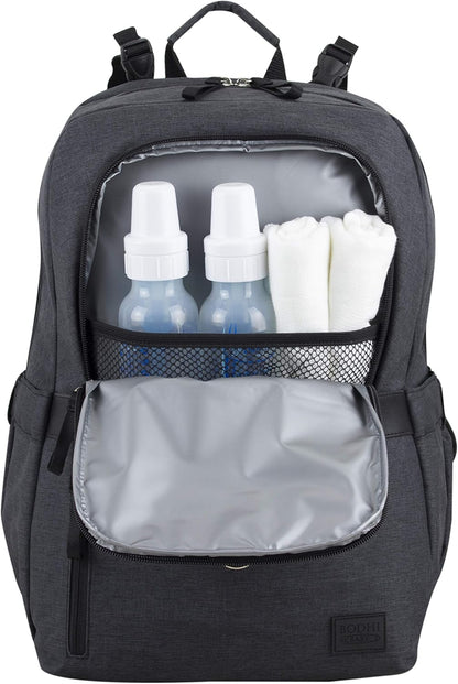 Baby Portable Diaper Changing Pad Diaper Changer Travel Bag, Changing Mat, Baby Changing Station, Infant Gift, Light Blue Chambray