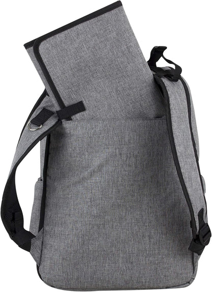 Baby Portable Diaper Changing Pad Diaper Changer Travel Bag, Changing Mat, Baby Changing Station, Infant Gift, Light Blue Chambray