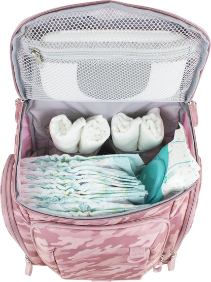 Baby Portable Diaper Changing Pad Diaper Changer Travel Bag, Changing Mat, Baby Changing Station, Infant Gift, Light Blue Chambray