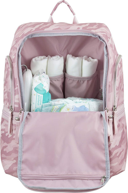 Baby Portable Diaper Changing Pad Diaper Changer Travel Bag, Changing Mat, Baby Changing Station, Infant Gift, Light Blue Chambray