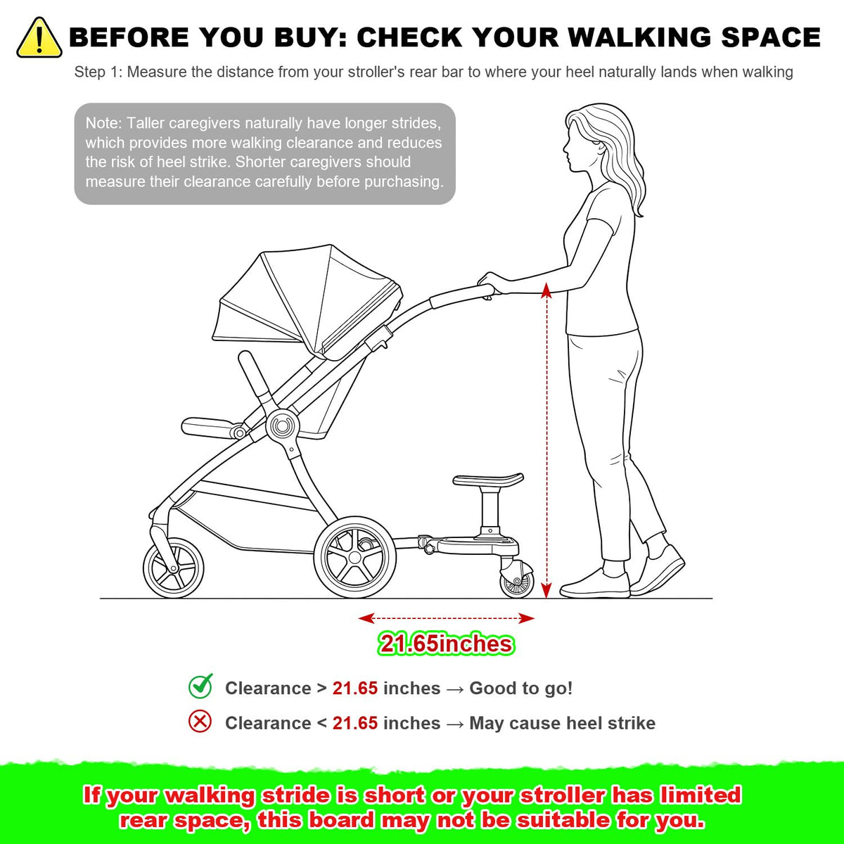 Universal Stroller Board with Detachable Seat,Stroller Glider Board Suitable for Most Brands of Strollers, Holds Children Up to 55 lbs (Blue)