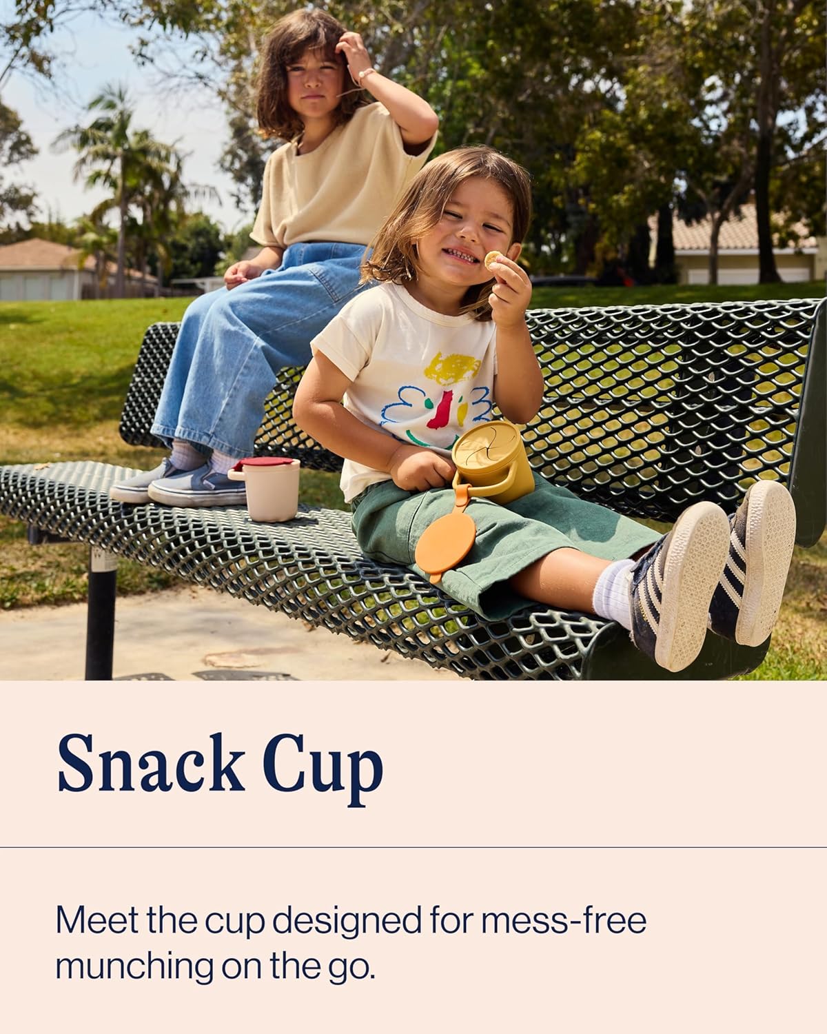 Silicone Snack Cup, Mess-Free Silicone Snack Cups for Toddlers