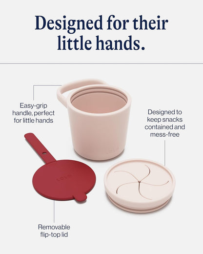 Silicone Snack Cup, Mess-Free Silicone Snack Cups for Toddlers