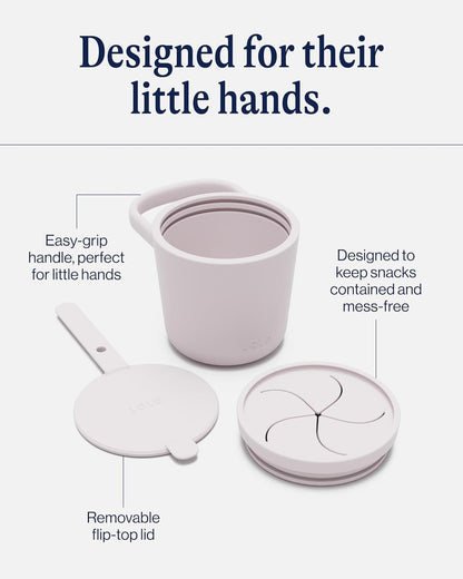 Silicone Snack Cup, Mess-Free Silicone Snack Cups for Toddlers