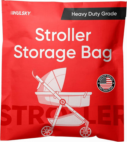 Stroller Storage Bag - Premium USA Made Quality - 4 mil Heavy Duty Stroller Bag for Moving and Storage - Waterproof, Dustproof, Tear Resistant - BPA and Phthalate Free