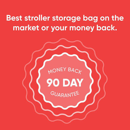 Stroller Storage Bag - Premium USA Made Quality - 4 mil Heavy Duty Stroller Bag for Moving and Storage - Waterproof, Dustproof, Tear Resistant - BPA and Phthalate Free