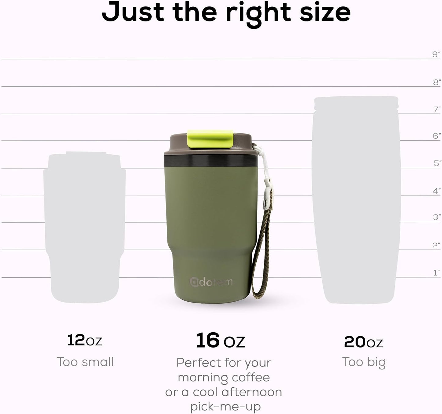 Insulated 16oz Stainless Steel Tumbler Mug Leakproof Double Walled Vacuum Thermal Coffee Cup with 2-in-1 Straw & Lid, Cupholder-Friendly Travel Mug for Hot & Cold Drinks (Pink)