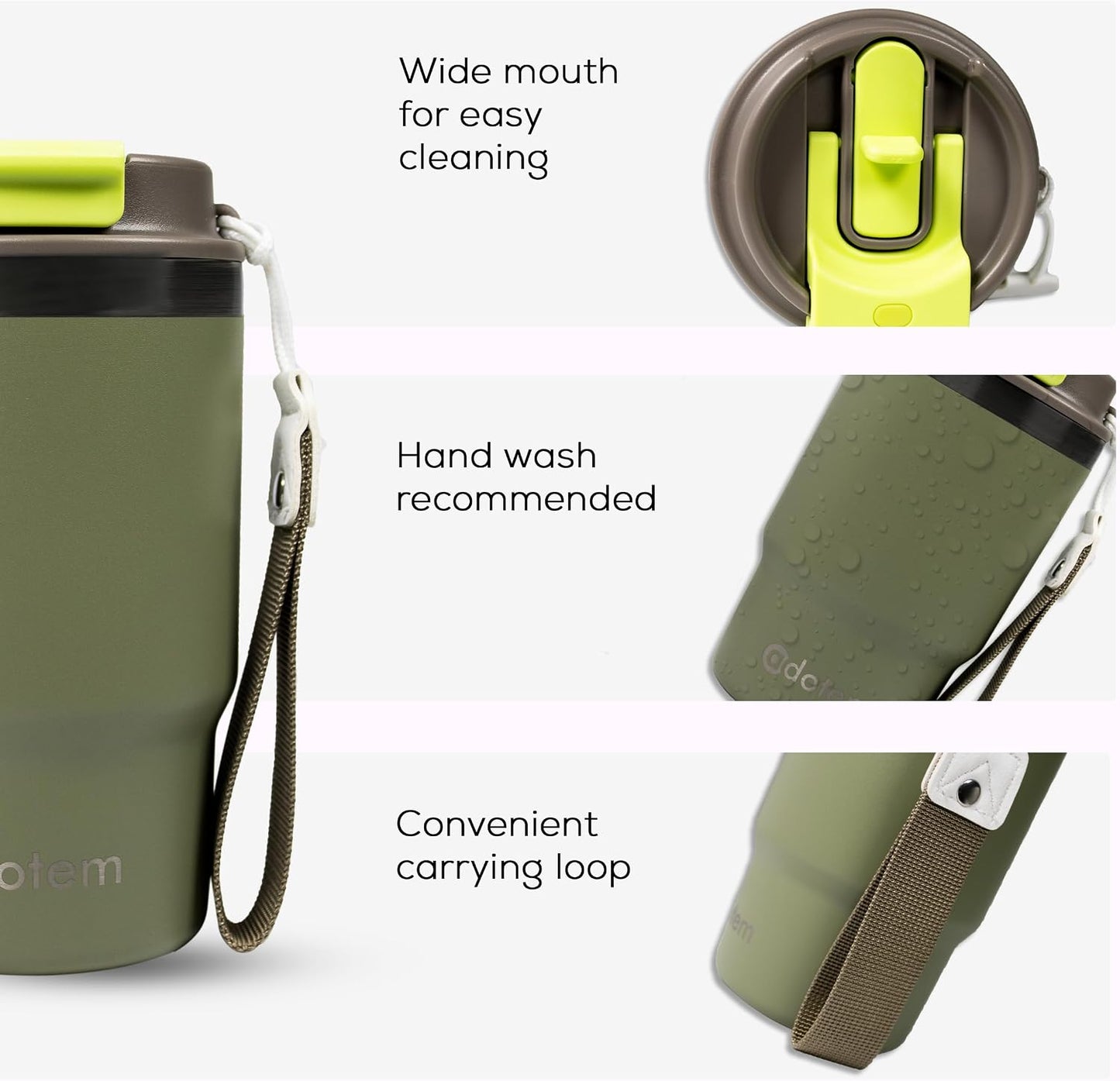Insulated 16oz Stainless Steel Tumbler Mug Leakproof Double Walled Vacuum Thermal Coffee Cup with 2-in-1 Straw & Lid, Cupholder-Friendly Travel Mug for Hot & Cold Drinks (Pink)