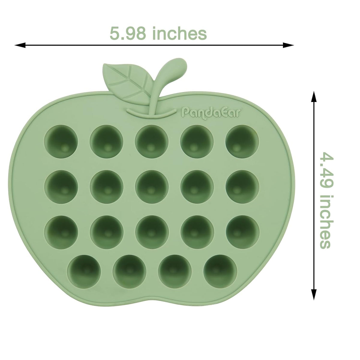 2 Pack Baby Popsicle Molds, Silicone Breastmilk Freezer Tray