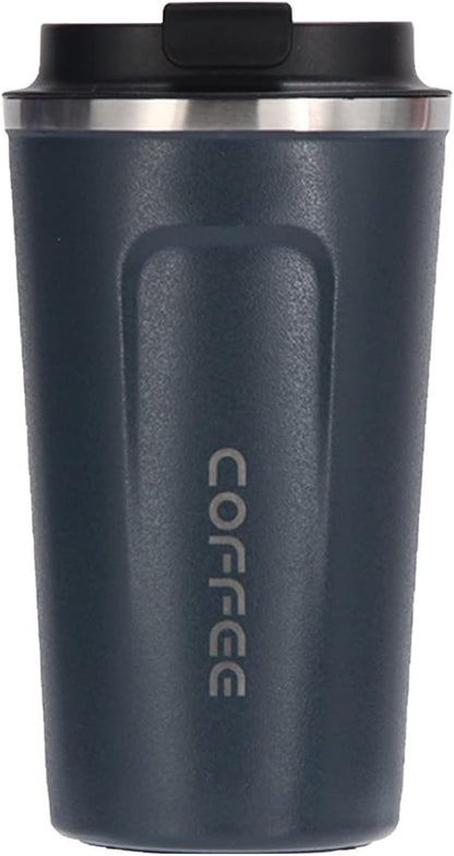 Coffee Travel Mug, 17 oz Thermal Coffee Mug with Spill Leakproof Lid,Vacuum Double Wall Reusable Stainless Steel Travel Coffee Cup for Tea,Water,Beer,Keep Hot/Ice Drinks