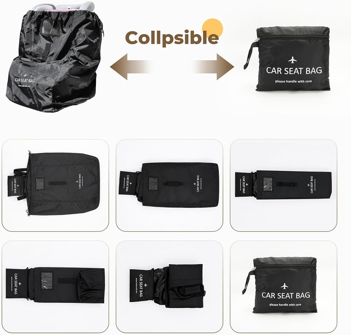 Travel Bag for Car Seats - Car Seat Travel Bag for Airplane