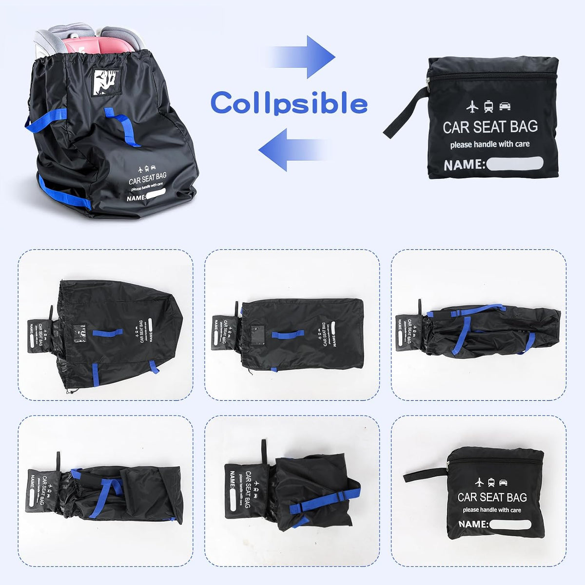 Travel Bag for Car Seats - Car Seat Travel Bag for Airplane