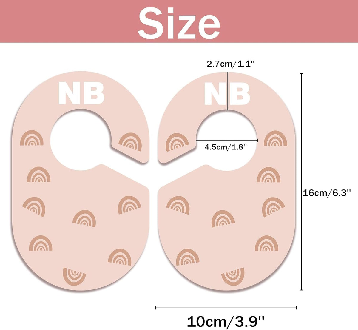 Baby Closet Dividers Durable Plastic Clothes Organizers 8 Pack