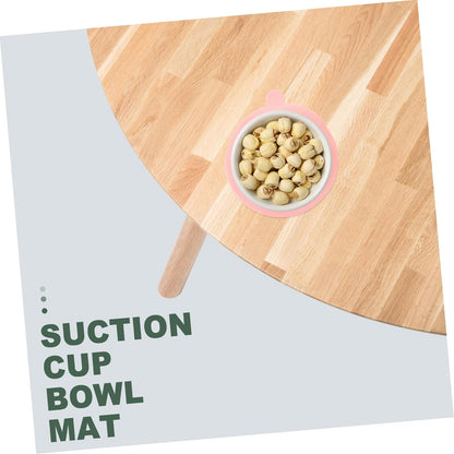 Non-Slip Silicone Suction Bowl Mat for Babies and Toddlers Feeding Bowl Pad Suction Cup Food-Grade Material for Home Use and Travel 1 Piece