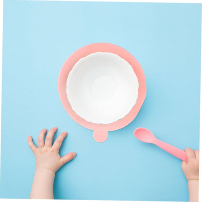 Non-Slip Silicone Suction Bowl Mat for Babies and Toddlers Feeding Bowl Pad Suction Cup Food-Grade Material for Home Use and Travel 1 Piece