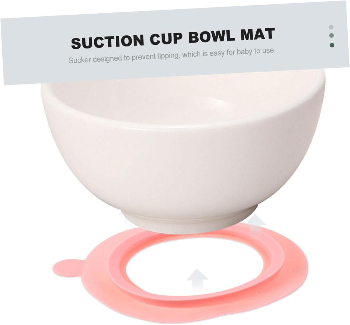 Non-Slip Silicone Suction Bowl Mat for Babies and Toddlers Feeding Bowl Pad Suction Cup Food-Grade Material for Home Use and Travel 1 Piece