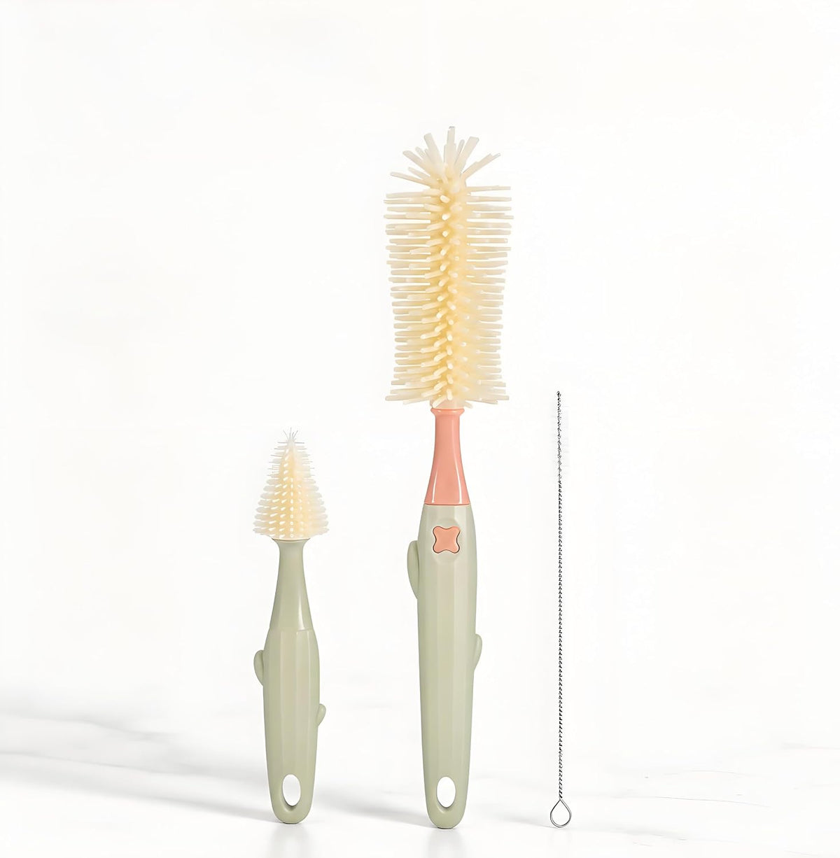 3-in-1 Baby Bottle Brush Set, Green