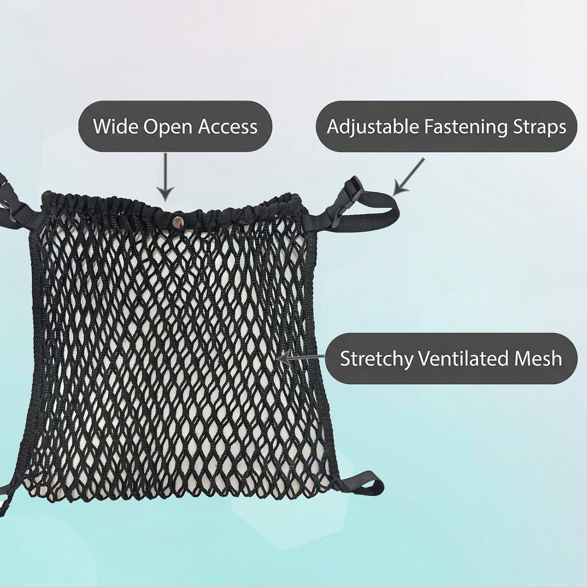 Strollers Wheelchair pet Stroller Universal mesh Storage Bag Additional Storage Space Non-Slip and Adjustable Stroller Accessories Storing Diapers Baby Bottles and Carrying Items Outdoors