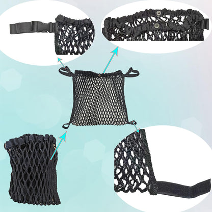 Strollers Wheelchair pet Stroller Universal mesh Storage Bag Additional Storage Space Non-Slip and Adjustable Stroller Accessories Storing Diapers Baby Bottles and Carrying Items Outdoors