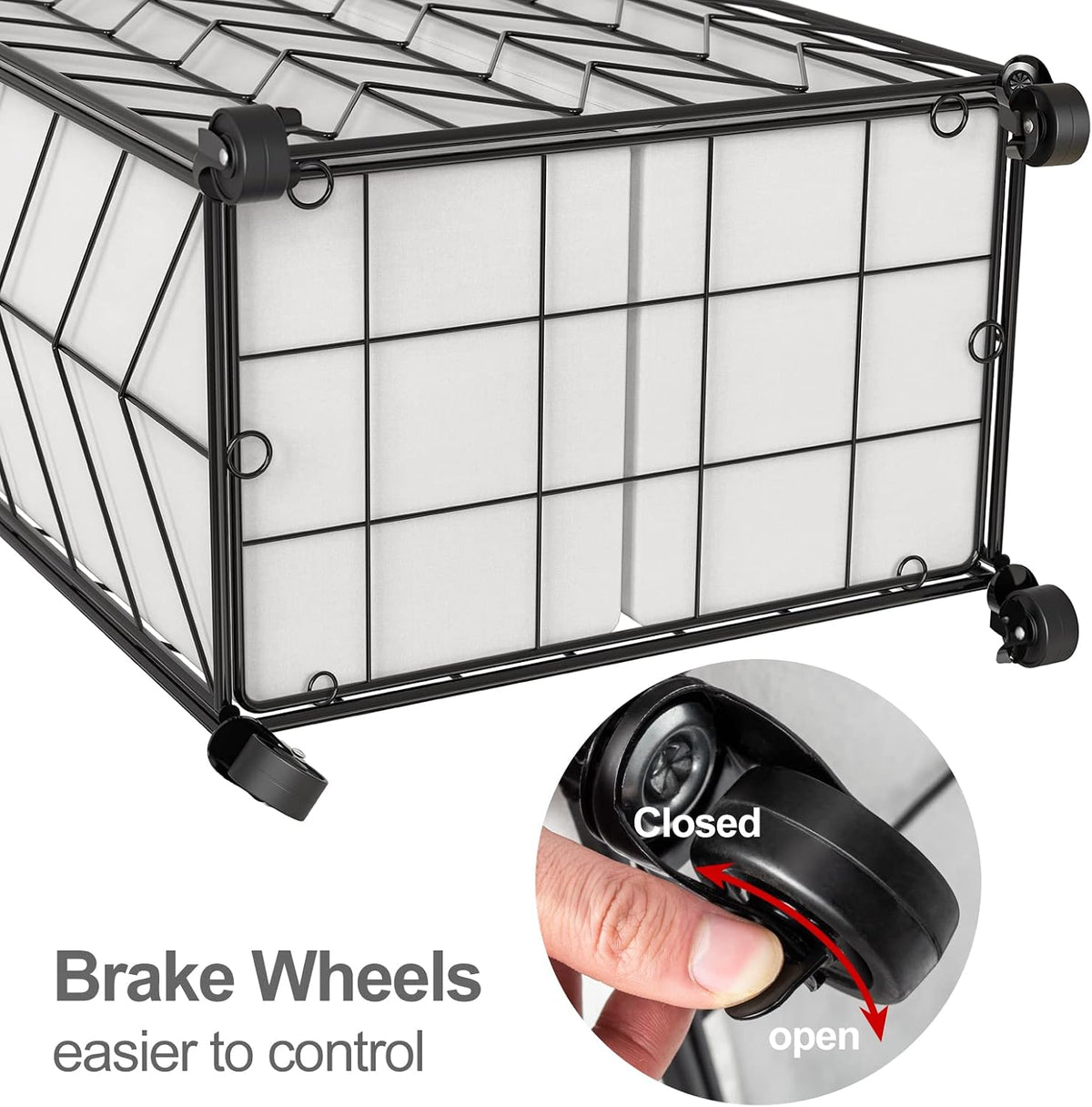 Laundry Hamper 3 Section with Lid, 142L Laundry Basket with Wheels