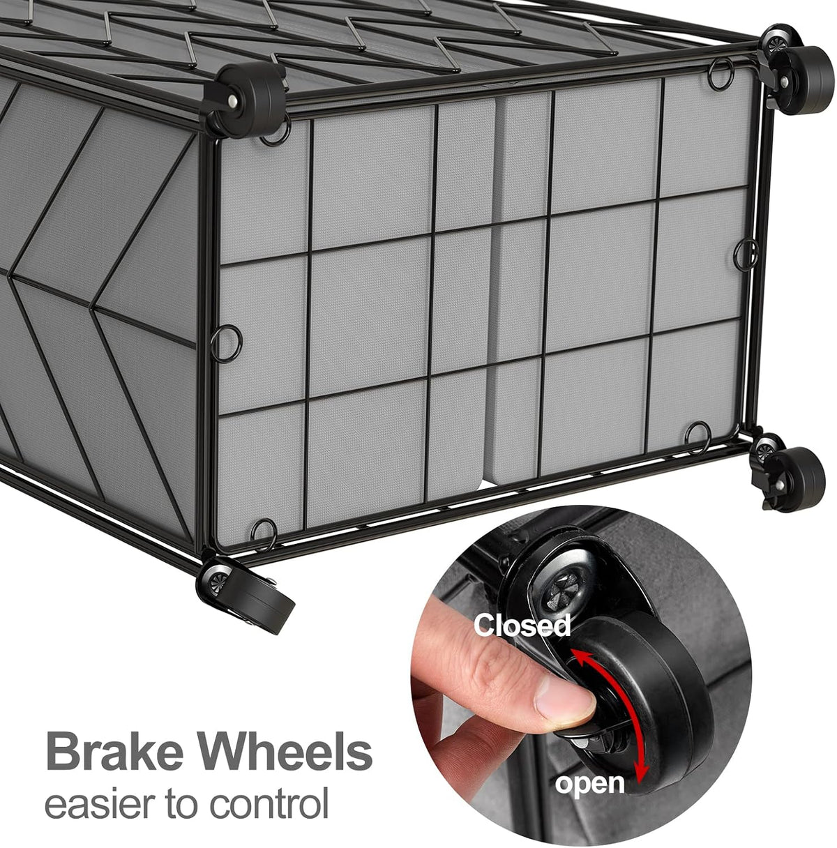 Laundry Hamper 3 Section with Lid, 142L Laundry Basket with Wheels
