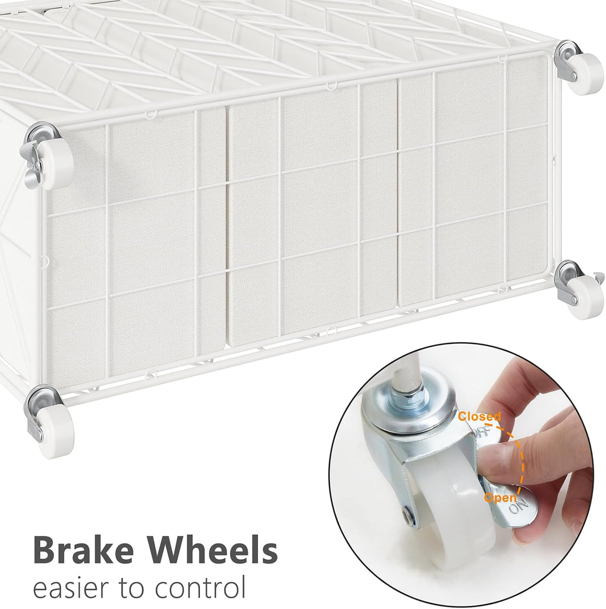 Laundry Hamper 3 Section with Lid, 142L Laundry Basket with Wheels