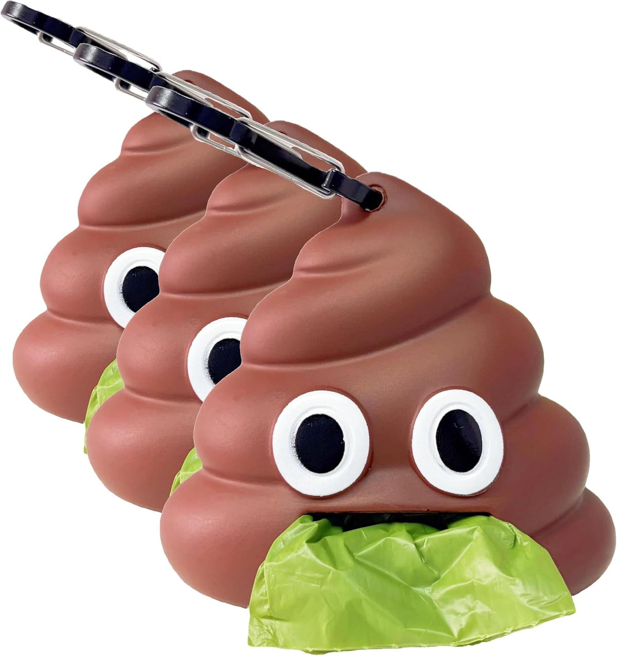 Dog Poop Bag Dispenser for Dog Leash, Poop Shape Sturdy Holder