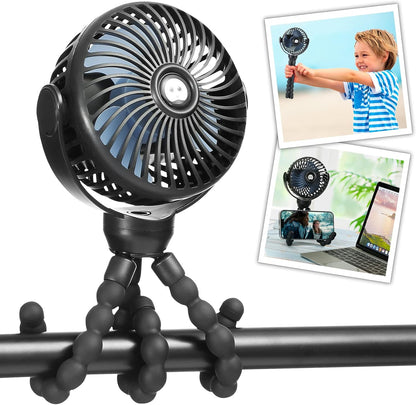 Mini Handheld Personal Portable Fan, Baby Stroller Fan Pink
