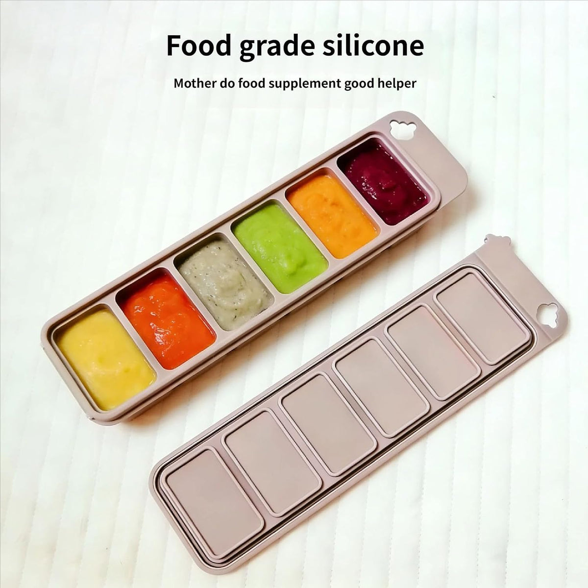 Silicone Food Freezers Tray with 30Ml Perfect Portion Container Meal Organizers for Infant Feeding Sterilizable Food Savers