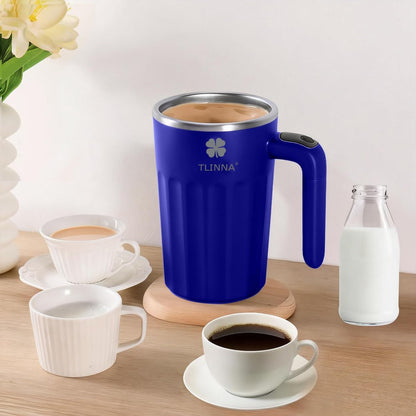 Self Stirring Mug,Self Stirring Coffee Mug,Suitable for Coffee, Milk, Cocoa and Other Beverages,Insulated bottle (Cream-temperature, 12 Ounces)